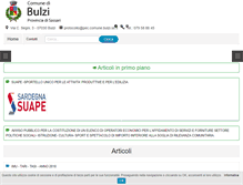 Tablet Screenshot of comune.bulzi.ss.it